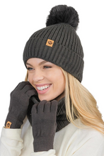 Ribbed Beanie Set