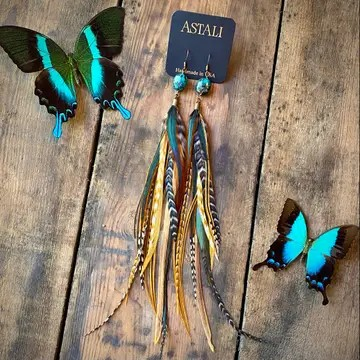 Astali Turquoise Earrings - Long