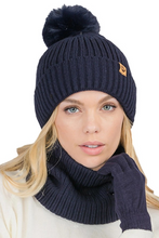 Ribbed Beanie Set
