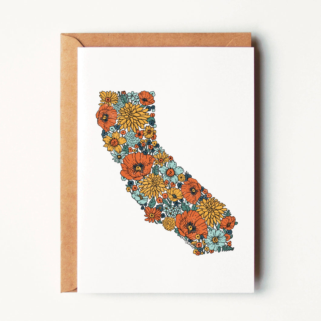 California Wildflower Greeting Card