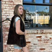 Cowhide Vest, Custom Made, Vintage