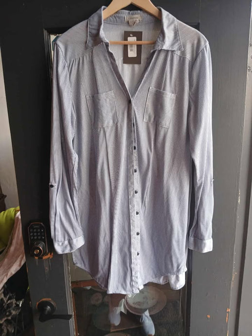 Passport Button Down Shirt-SOLD AS IS