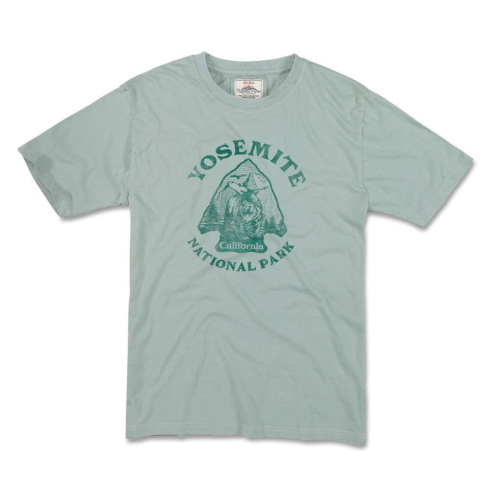The YOSEMITE NATIONAL PARK Vintage Fade Brass Tacks Graphic T-Shirt