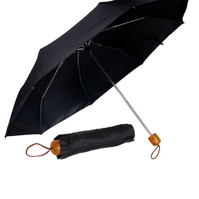 8-panel 3-fold Manual Compact Umbrella
