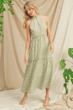 Summer's Garden Halter Maxi Dress