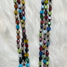 Beaded Necklace, 3 strand, Multi-Color, Vintage