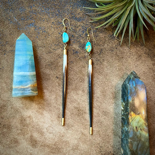 Astali - Porcupine Quill Earrings