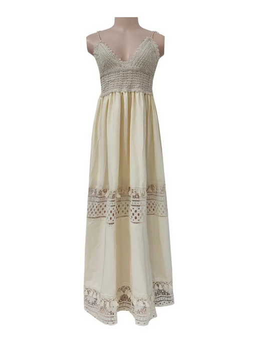 Bohemian Crochet Tassel Lace Dress