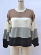 Color Block Knitted Sweater