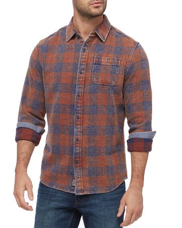 The Rye Long Sleeve Vintage Wash Flannel Shirt