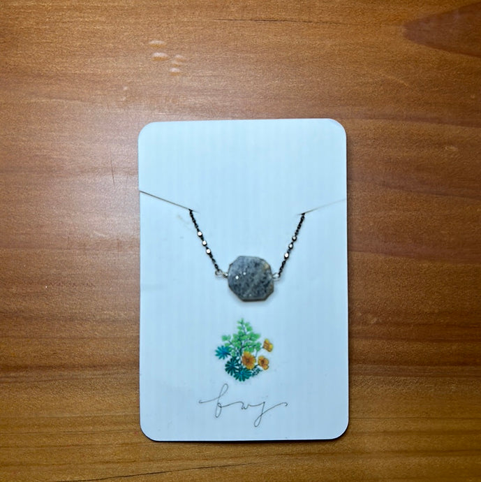 Black Moonstone Necklace, Fading West Jewels