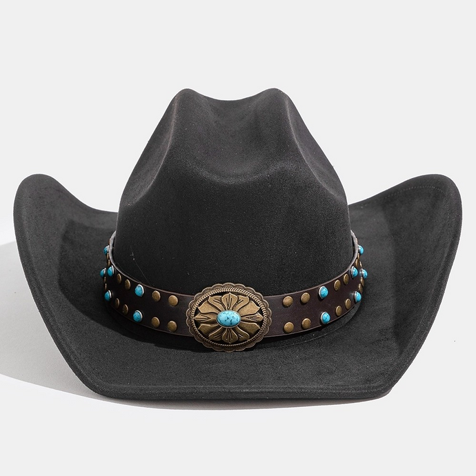 Turquoise Concho Cowboy Hat