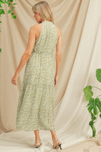 Summer's Garden Halter Maxi Dress