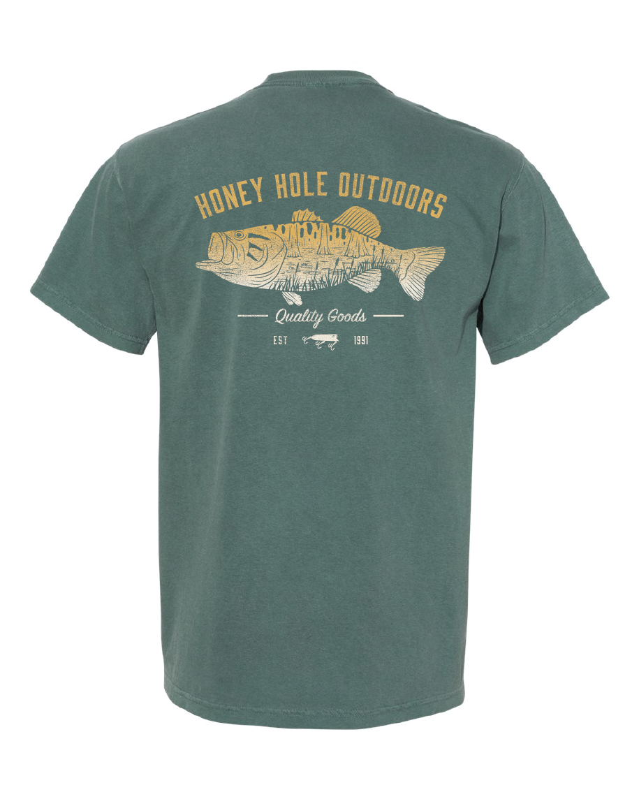 The Swamp Bass Graphic T-Shirt, Honey Hole Outdoors