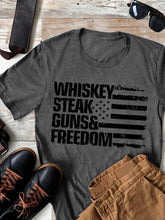 The Whiskey Steak Guns Freedom Tee