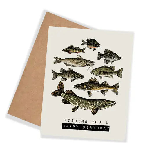 The Fishing You a Happy Birthday Card