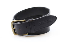 The Devil Dog Black Leather Belt