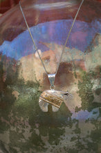 Navajo Sterling Silver & Gold Plated Bear Pendant by CP