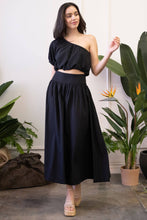 Hanging Out Solid Midi Skirt