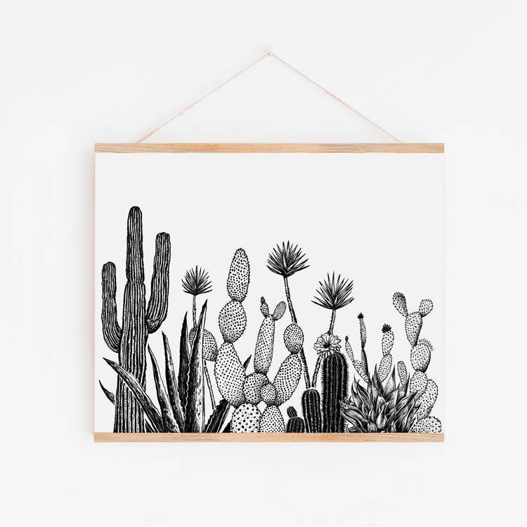 The Growing Cacti Art Print