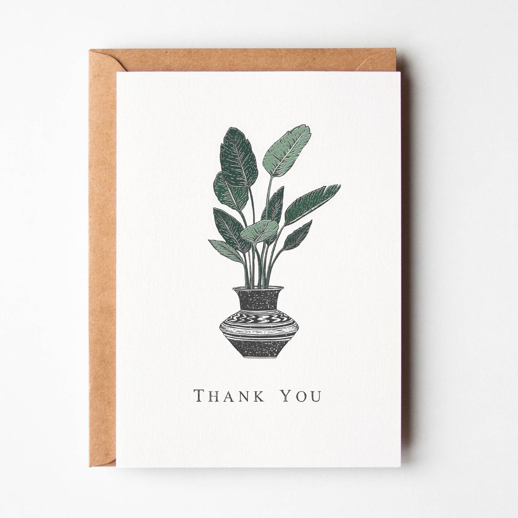 Thank You Banana Plant Greeting Card