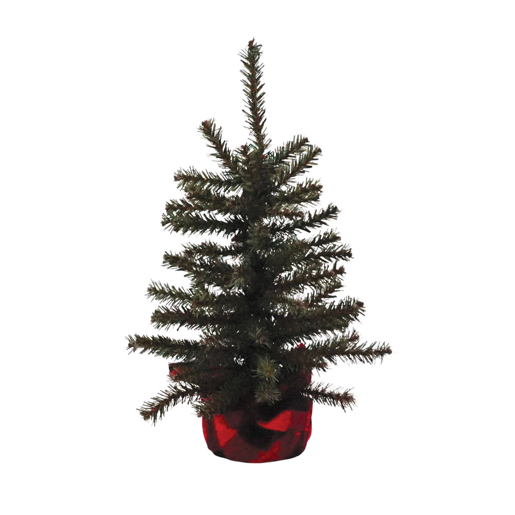 Red & Black Plaid Pine Tree