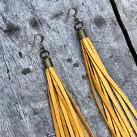 Roadhouse Leather Tassel Earrings