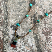 Vintage Beaded Turquoise and Mixed Stone Necklace