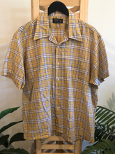 Vintage Yellow Plaid Shirt