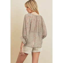 Desert Oasis Vibes Button Blouse